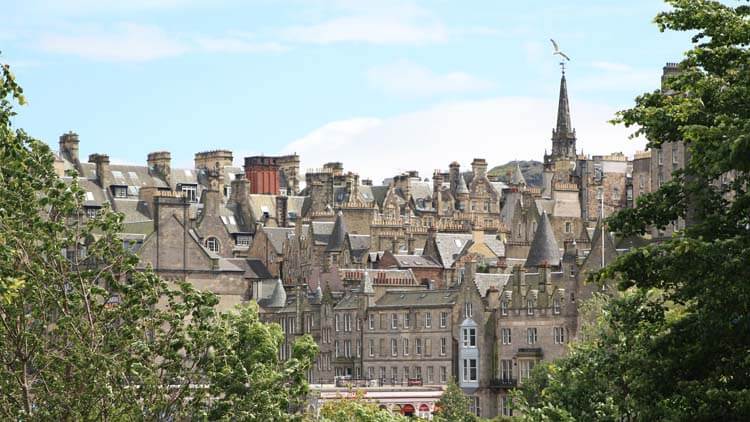 Old Town from Princes Street Gardens