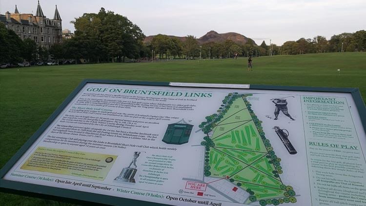 Golf course in Bruntsfield