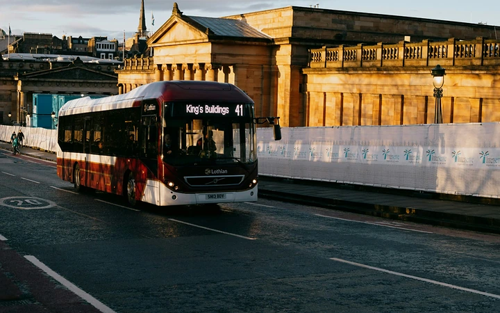 Un bus urbain d’Édimbourg