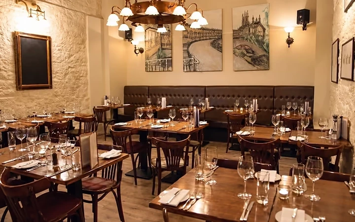 Set lunch in an Edinburgh restaurant