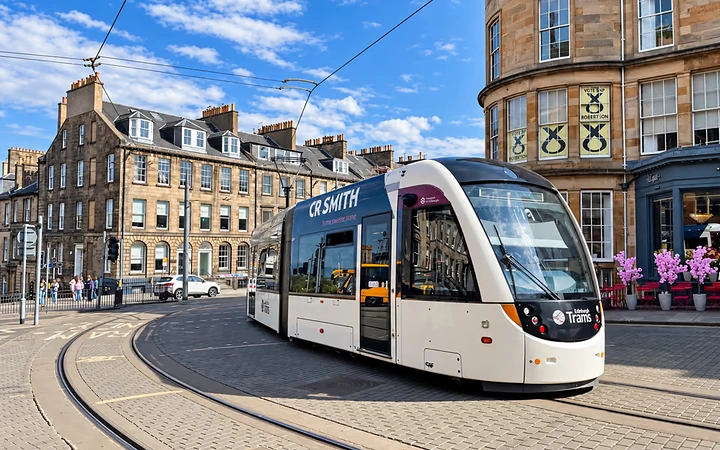 Le tramway d’Édimbourg sur Princes Street