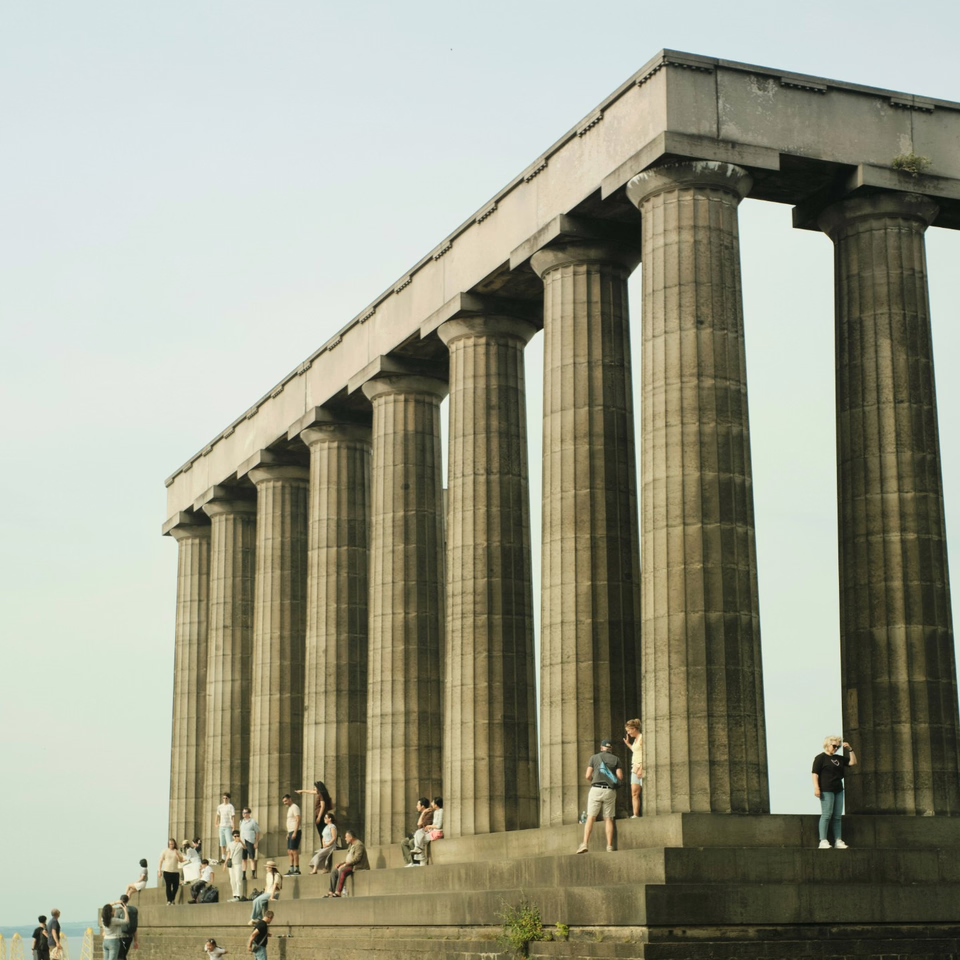 Calton Hill y vistas de Edimburgo