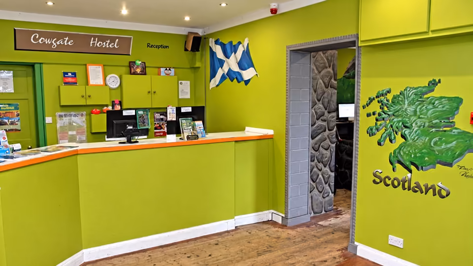 Inside the Cowgate hostel