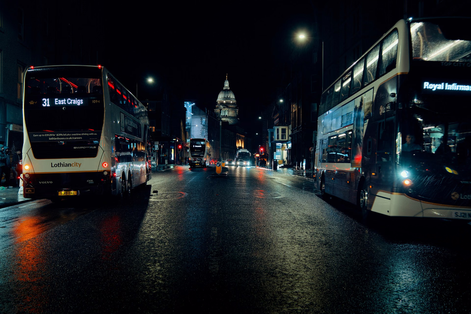 Bus transport in Edinburgh