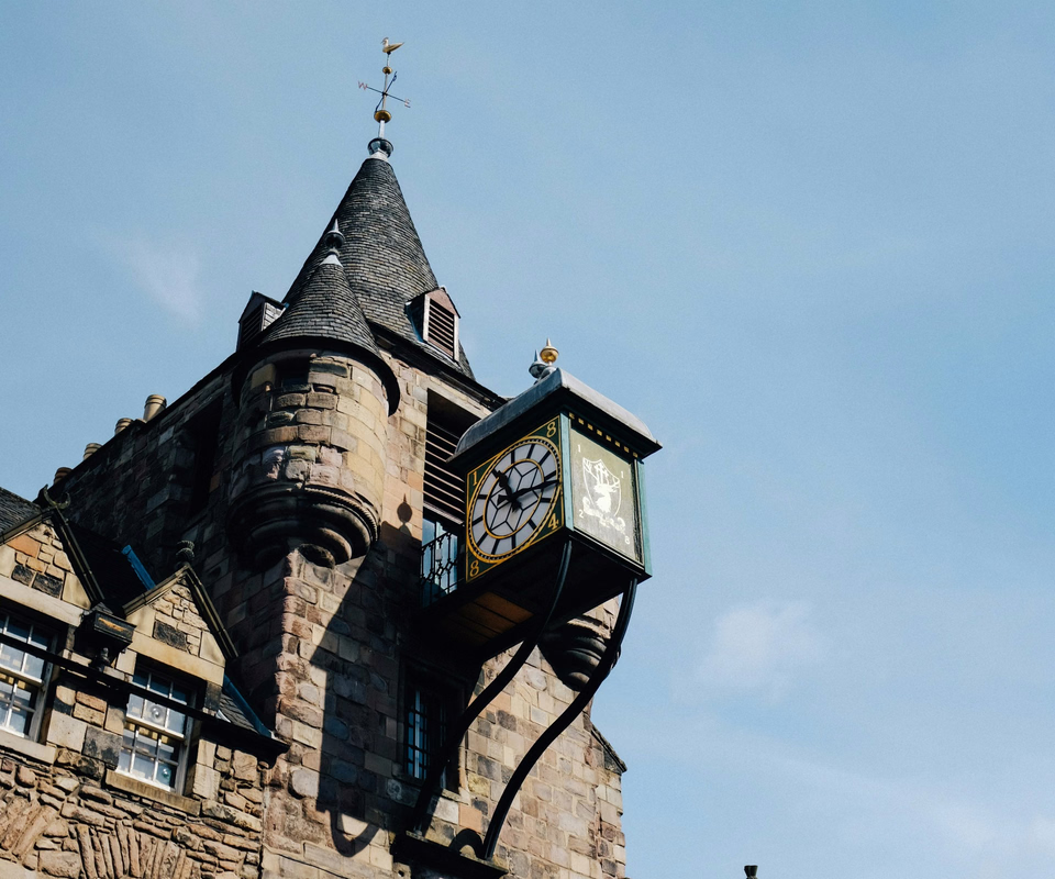 Outside the Canongate Tolbooth