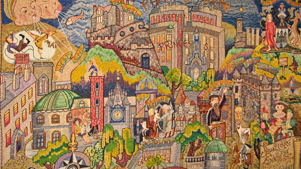 Banner on display in the museum