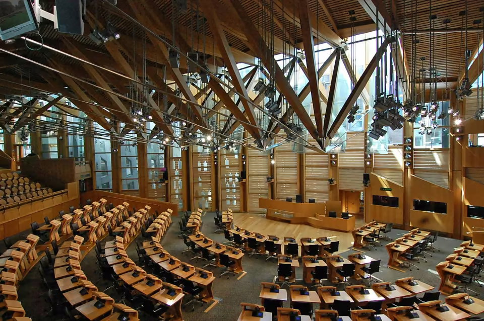Exterior del Parlamento de Escocia