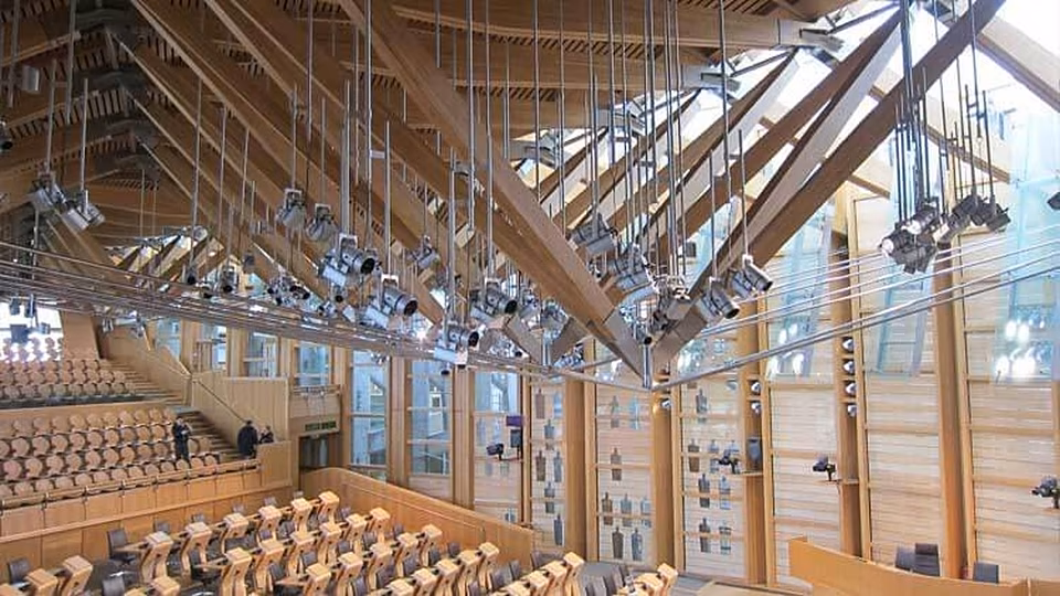 Interior del Parlamento de Escocia
