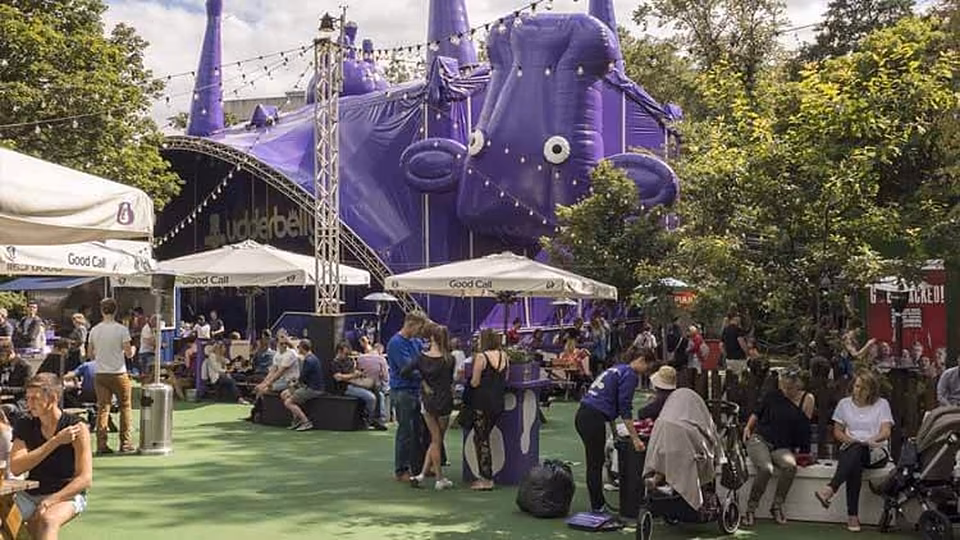 George Square during the Fringe Festival