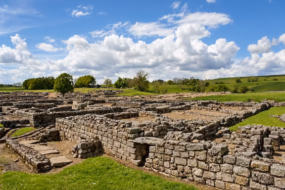 Restos del fuerte romano de Vindolanda