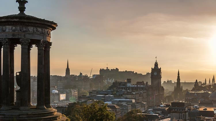 Puesta de sol desde Calton Hill