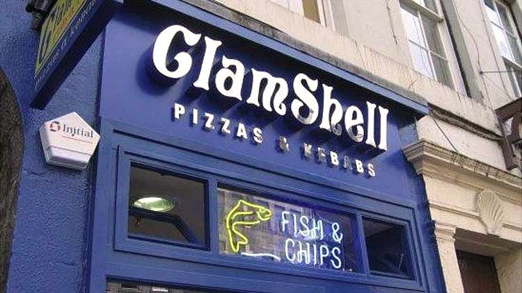 Clam Shell fish and chips in Edinburgh