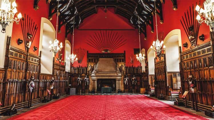 Gran salón del Castillo de Edimburgo
