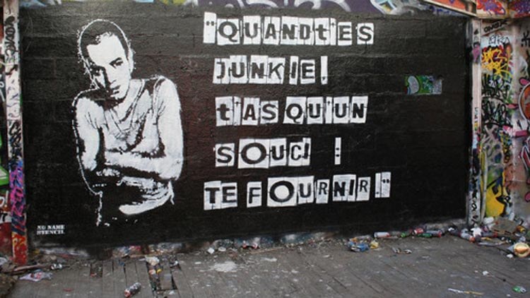 Graffitti of the film Trainspotting