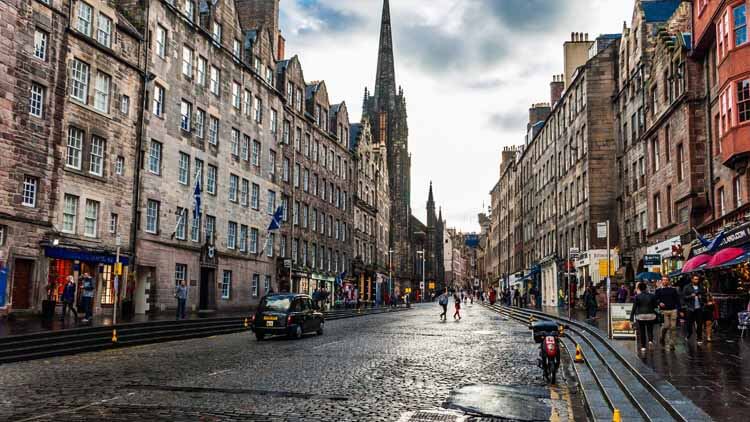 Royal Mile de Edimburgo en la Old Town