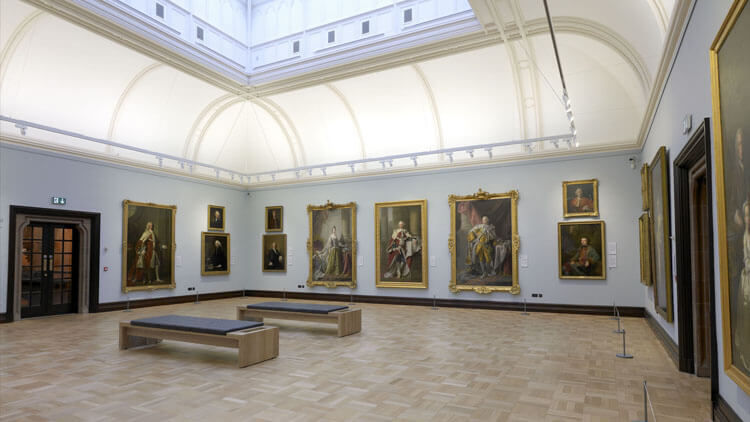 Vista interior de la Galería Nacional de retratos