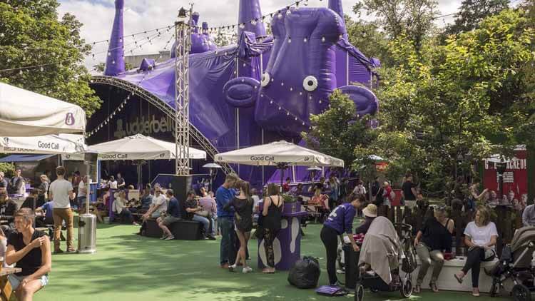 George Sq during Fringe Festival