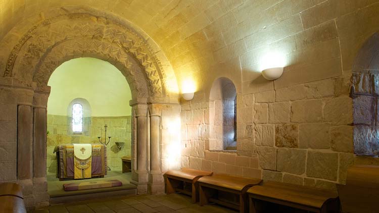 Inside St Margaret’s Chapel