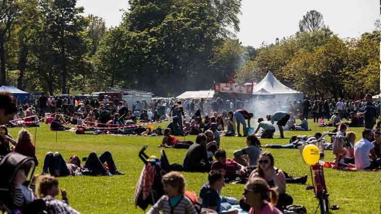 The Meadows, an outdoor recreational space of Edinburgh City Centre