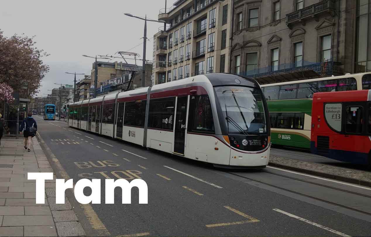 Tram in Edinburgh