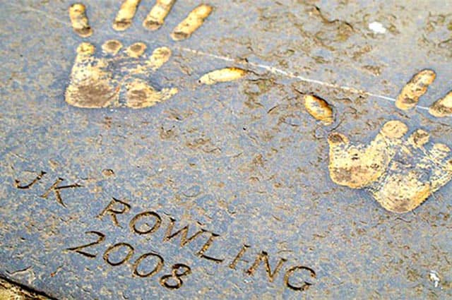 JK Rowling handprints
